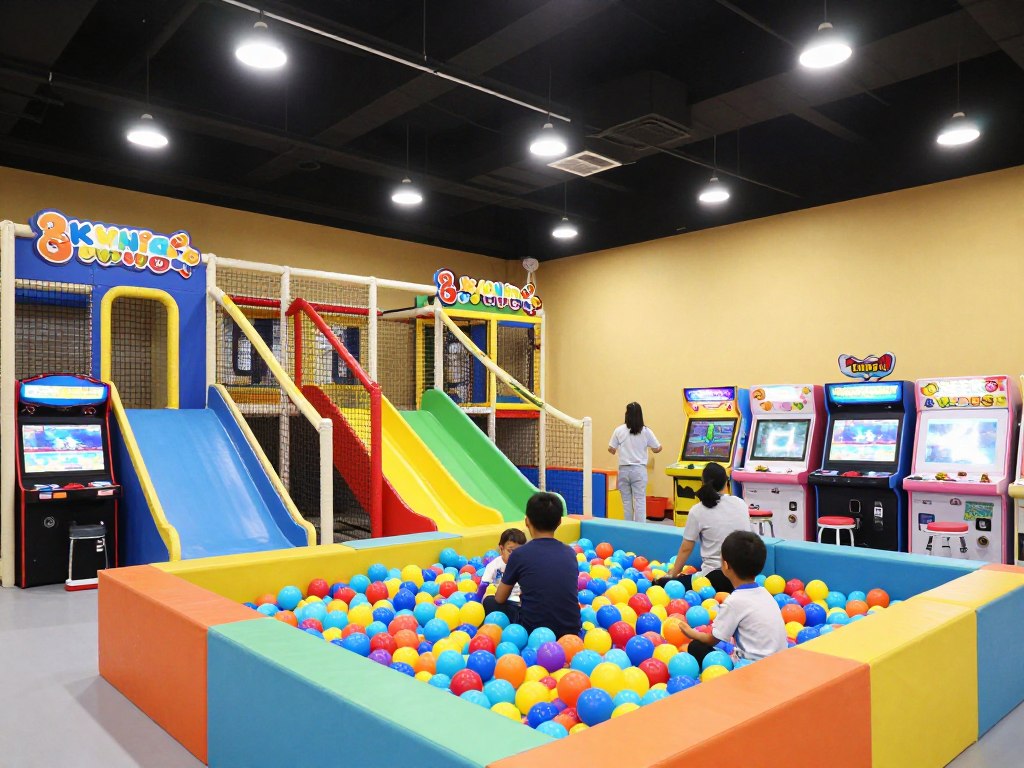 Area bermain di Sky Games Probolinggo