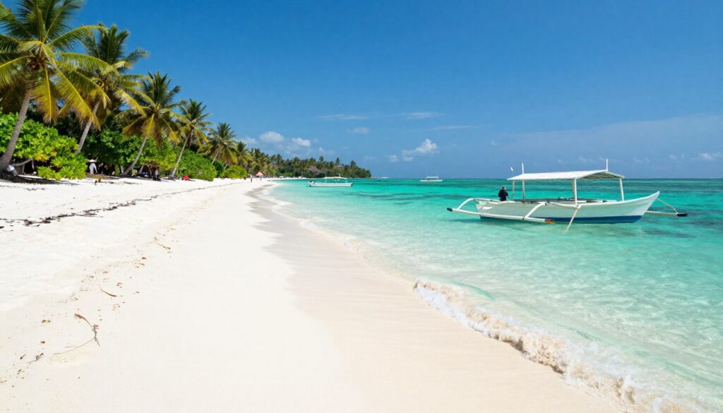 Pantai berpasir putih di Gili Ketapang wisata Probolinggo