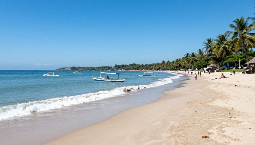 Pemandangan Pantai Bentar di wisata Probolinggo