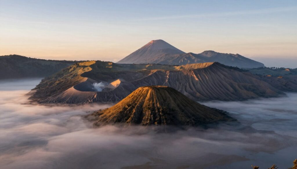 Pemandangan matahari terbit di Gunung Bromo, Wisata Probolinggo