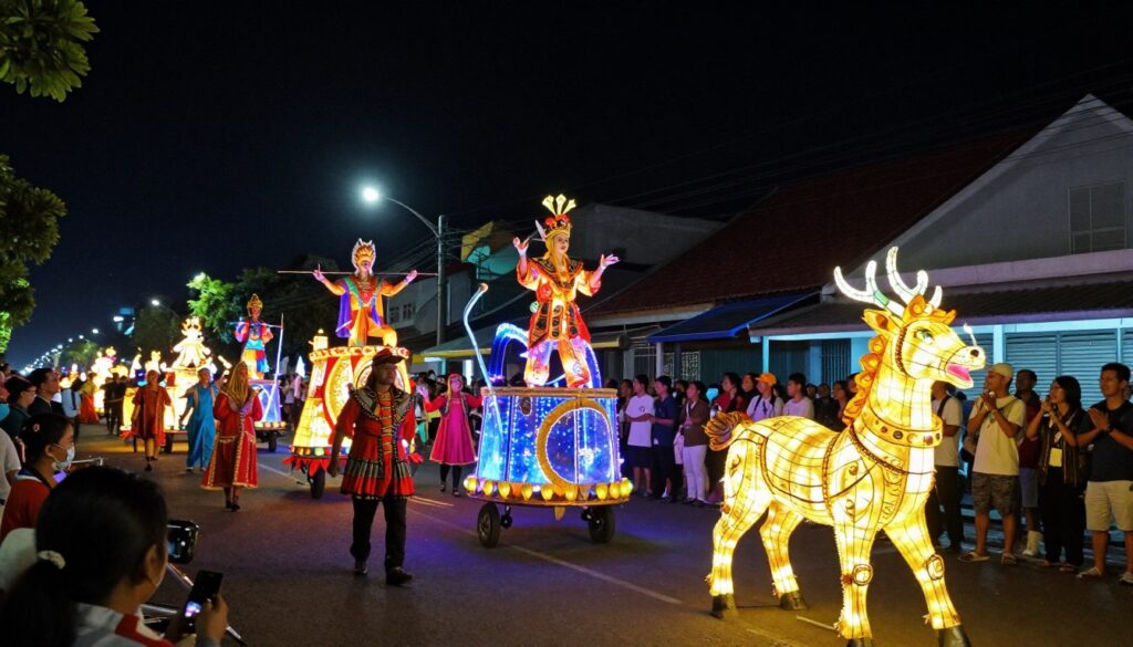 Probolinggo Night Carnival dengan parade kostum dan pertunjukan lampu
